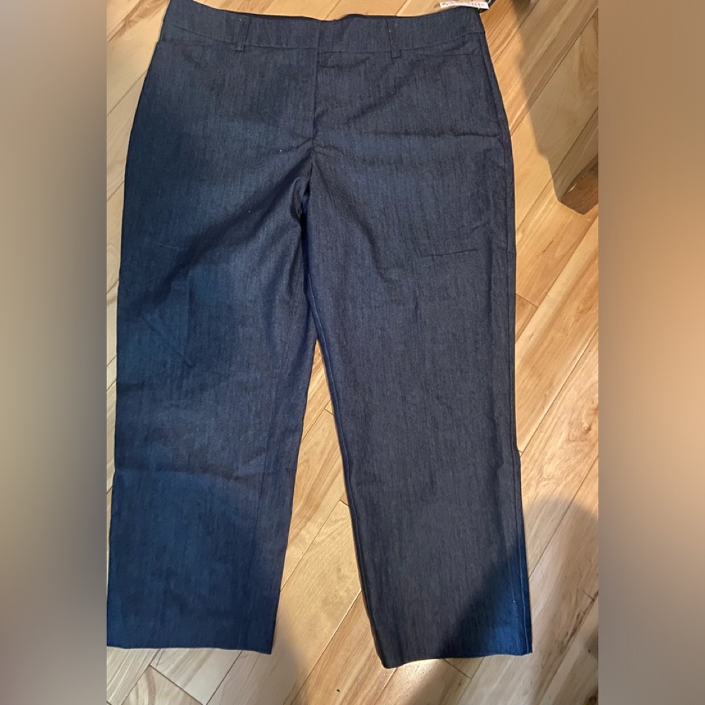 dressy denim crop pant